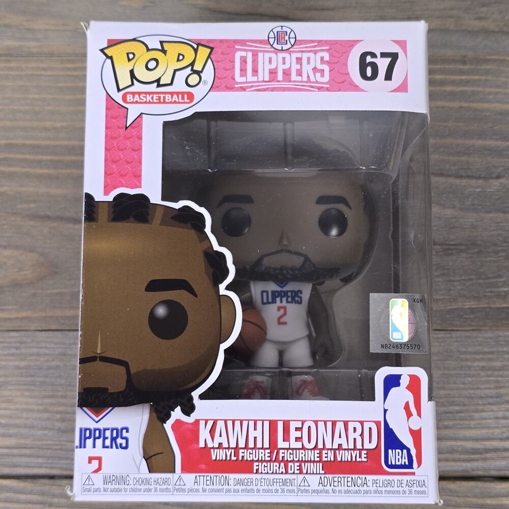 Funko Pop! Basketball: Los Angeles Clippers- Kawhi Leonard #67 Box With Wear